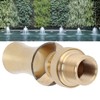 Brass Ice Tower Cedar Water Fountain Nozzle Spray Head Adjustable