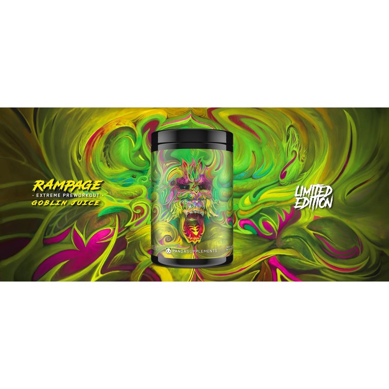 Underground Bio Labs™ Panda Supps: Rampage, Extreme Pre-Workout, High Stim,