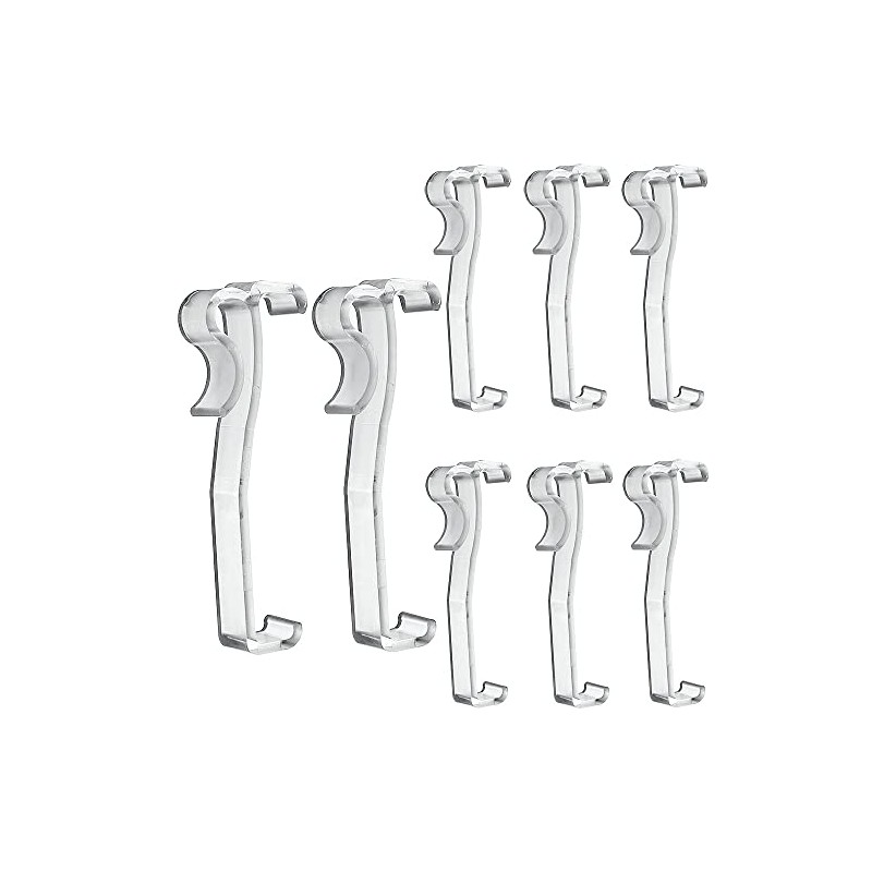 10pcs 3-1/4" Valance Clips for Faux Wood Blinds Dirsty Cover