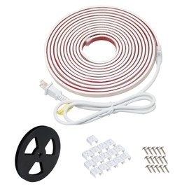 pcningled Ip67 Waterproof LED Light Strip 5M 6000K Cold White Cuttable Lamp for Kitchen and Bathroom (Cold White, 16.4ft)