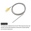 sourcing map 2pcs K Type Thermocouple with Plug, Meter Temperature