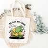 Frog Canvas Tote Bag for Women Be Gay Do Crime