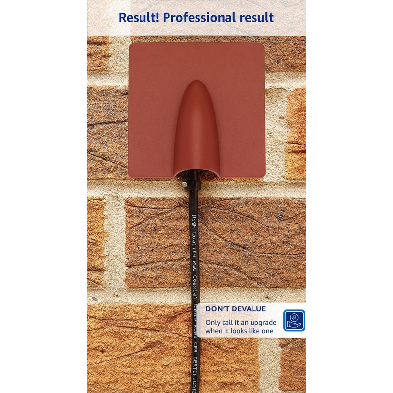 1STec 2 x Brick Brown External Drill Damage Weather Shield