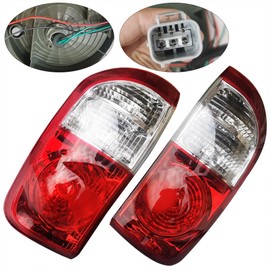 Pair Rear Tail Light Brake Lamp Compatible with Toyota Tundra Double Cab 2004-2006 Rear A Set Tail Brake Lamp