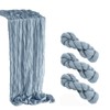 3 Pack Cheesecloth Table Runner, Table Decor Romantic Wedding Runner