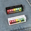 2 Sliding Mood Changer Pins, Fun Social Mood Pins, Interactive