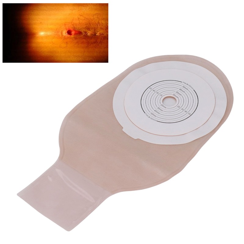 10pcs Colostomy Bags Leak Proof Safe Comfortable Portable Ostomy Pouch