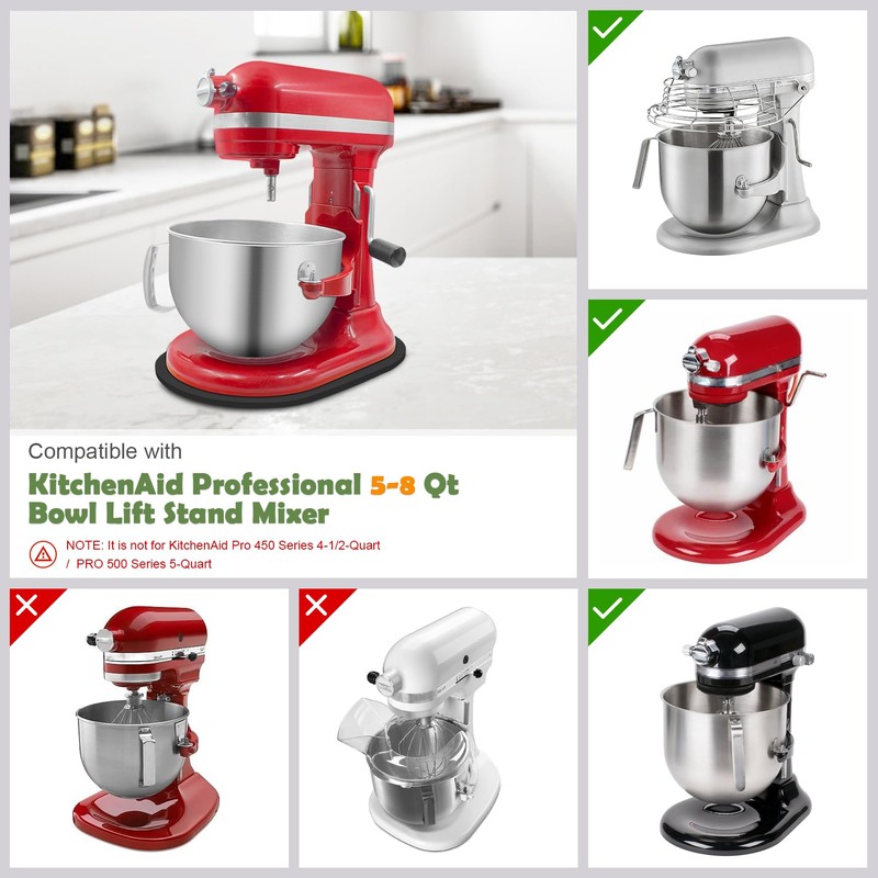 Bamboo Mixer Slider Compatible with Kitchen aid Bowl Lift 5-8