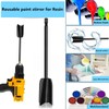 Getrays Resin Agitator Paddle, 4 Pieces Strong Mixing 1/4" Bit