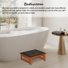 Wooden Step Stool with Non-Slip Rubber Feet Step, Heavy Duty
