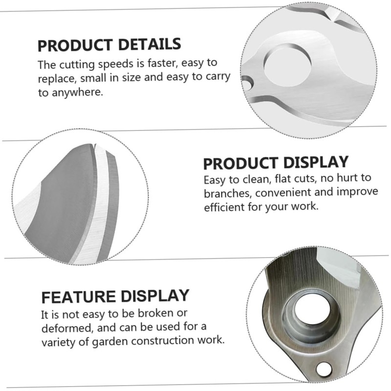 BESPORTBLE 4 Pcs Pruning Shear Blades Replacement High Hardness Blades