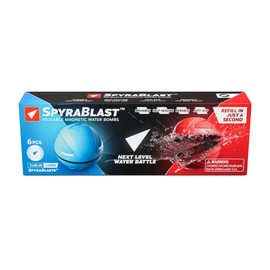 SpyraBlast Wiederverwendbare Wasserballons -6 STK Langlebige, magnetische, weiche Silikon, selbstdichtend schnell nachfüllbare Wasserbomben Pool Strand Outdoor Sommer Spielzeug für Kinder & Erwachsene