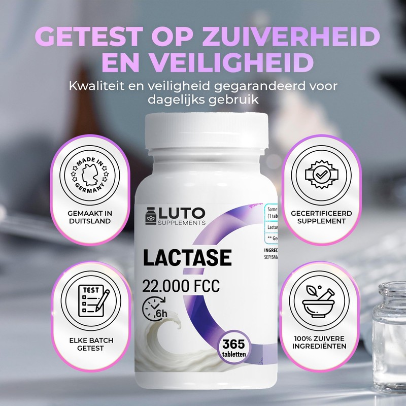 Lactase 22,000 Depot - 365 Tablets with Depot Effect (Sepismart®