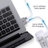 Extensor USB C para MacBook con funda, adaptador de extensión