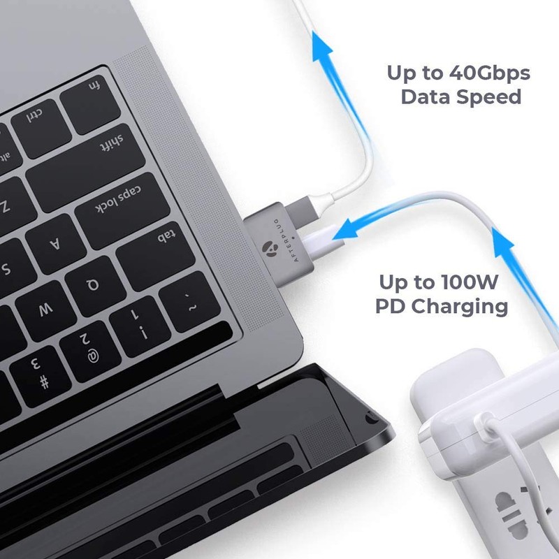 Extensor USB C para MacBook con funda, adaptador de extensión
