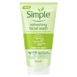 Simple, Gel de Limpieza Facial Refrescante, Piel Sensible  150 ml                                                                                     