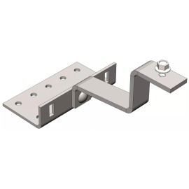 Magerack Top Mount Tile Hook Bracket w Flashing Solar Panel PV Module Mounting - 10 Tile Hooks with Flashing