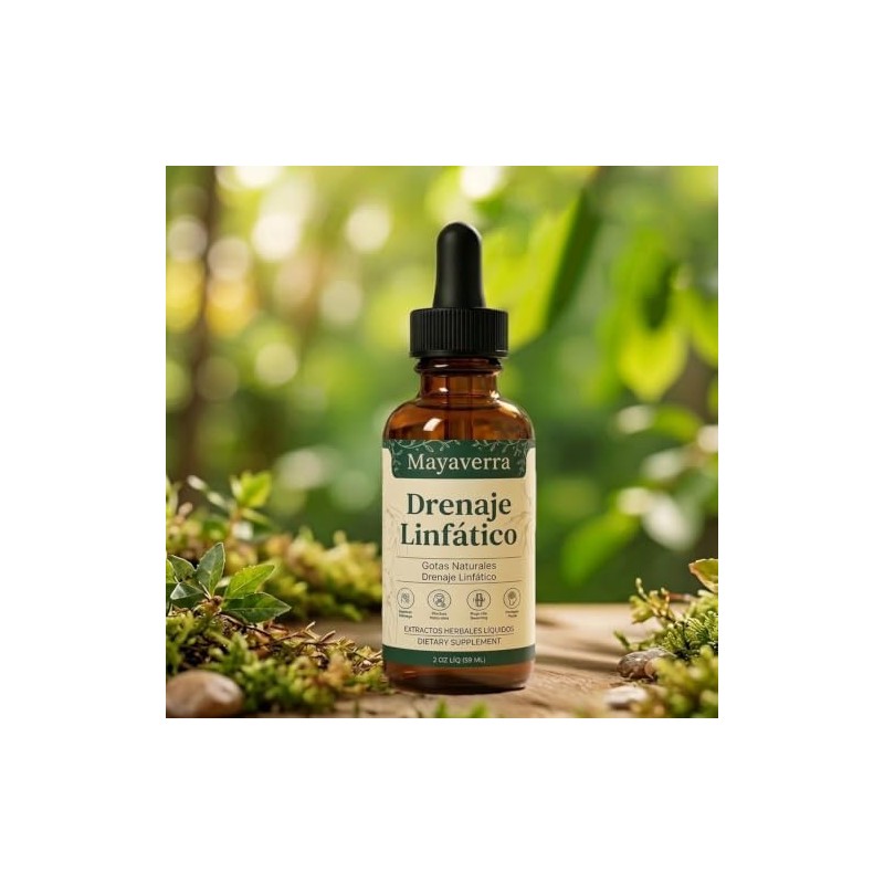 Mayaverra Drenaje Linfático — Gotas Naturales, 2 FL OZ (1PCS/60ML)