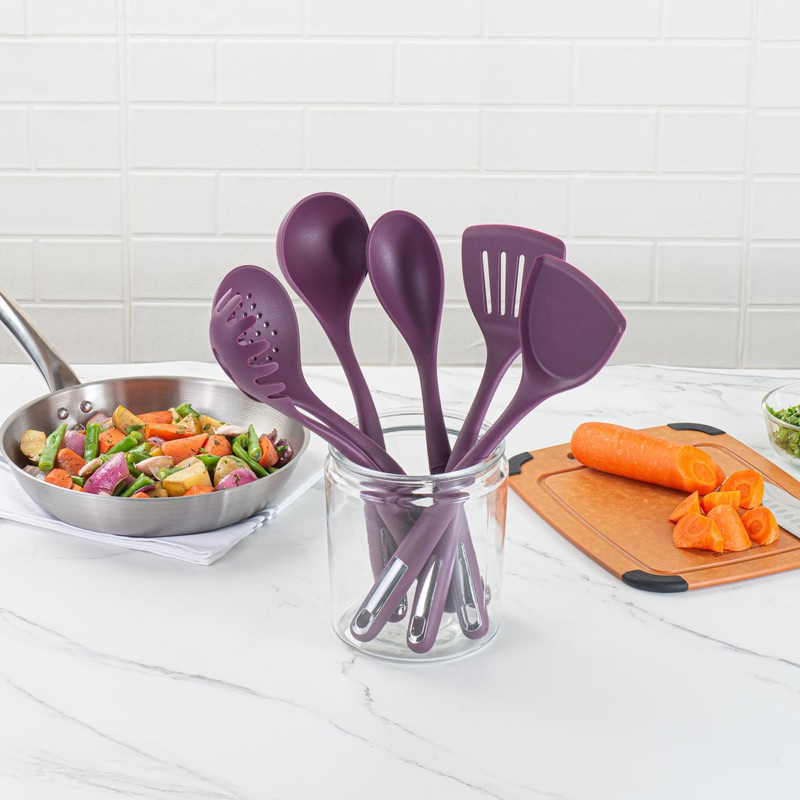 Met Lux Purple Silicone Cooking Utensil Set - 6-Piece -