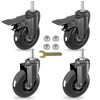 3" Swivel Stem Caster wheels Set of 4 (2 Castors