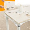 Clear Rectangular Fitted Vinyl Tablecloth- Heavy Duty Elasticized Table Cover