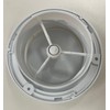 Adjustable Round Plastic HVAC Wall-Ceiling Air Vent Cover, 5" Neck,