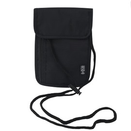 RFID Blocking Neck Pouch, Passport Holder Neck Wallet, Anti-Theft Travel Document Chest Pocket, Neck Document Organiser Bag, Waterproof Travel Wallet with Adjustable Neck Strap for Cash Credit Cards