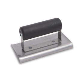 MARSHALLTOWN QLT Curved End Hand Edgers, Plastic Handle Material, 152mm Length, 76mm Width, Carbon Steel Blade Material, 10mm Radius, 13mm Lip, CE384P