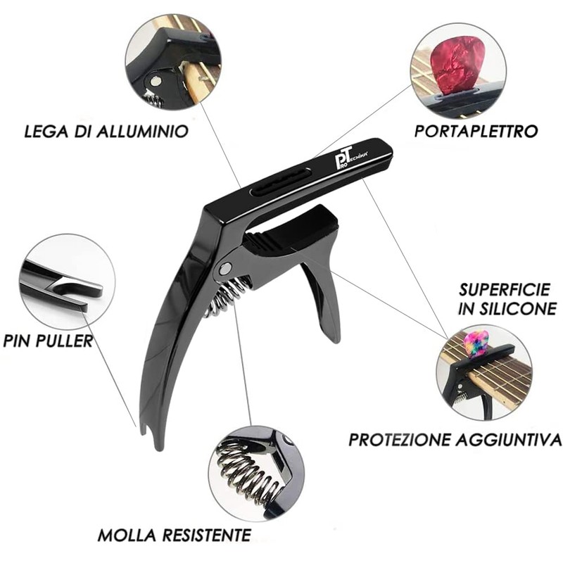 ProTecnika Capo Performance 3 in 1 Zinc Alloy Black