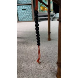 Unbranded NEW Paracord CrossFit WOD Workout Round / Set Counter Pacer Beads BLACK ORANGE