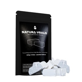 Natura Uralis Premium Belgorod Sawn Chalk Mini-Bars | 500g of White Chalk Mini-Bars - Amazing Crunch, Satisfying Earthy, Velvety and Firm Texture, ASMR Sensation, Natural Calcium Carbonate