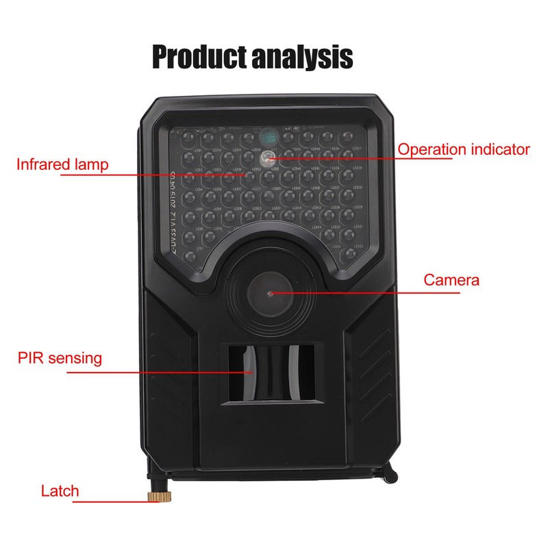 PR200B Trail Hunting Camera Waterproof IP56 Infrared 12MP 1080P Wildlife