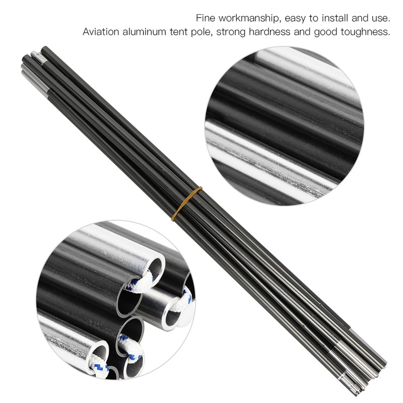 Outdoor Aviation Aluminum Double Tent Pole Support Frame Rod Accessory