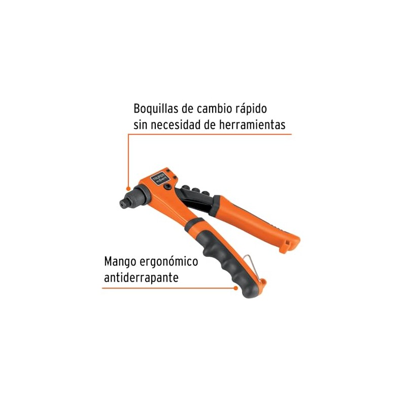 Truper Expert REX-8, Remachadora profesional 8" sistema de presión ajustable