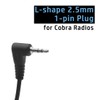 Throat Mic Earpiece Headset for Cobra Radio ACXT145 ACXT345 PX655