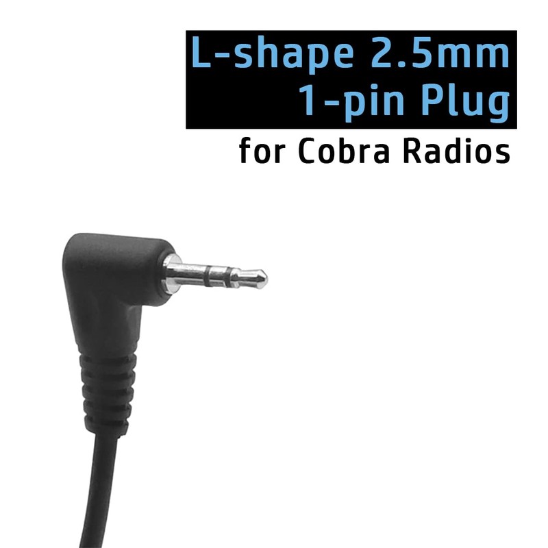 Throat Mic Earpiece Headset for Cobra Radio ACXT145 ACXT345 PX655