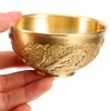 VOSAREA Brass Treasure Bowl Gold Decorative Tray Mixing Bowls Plate