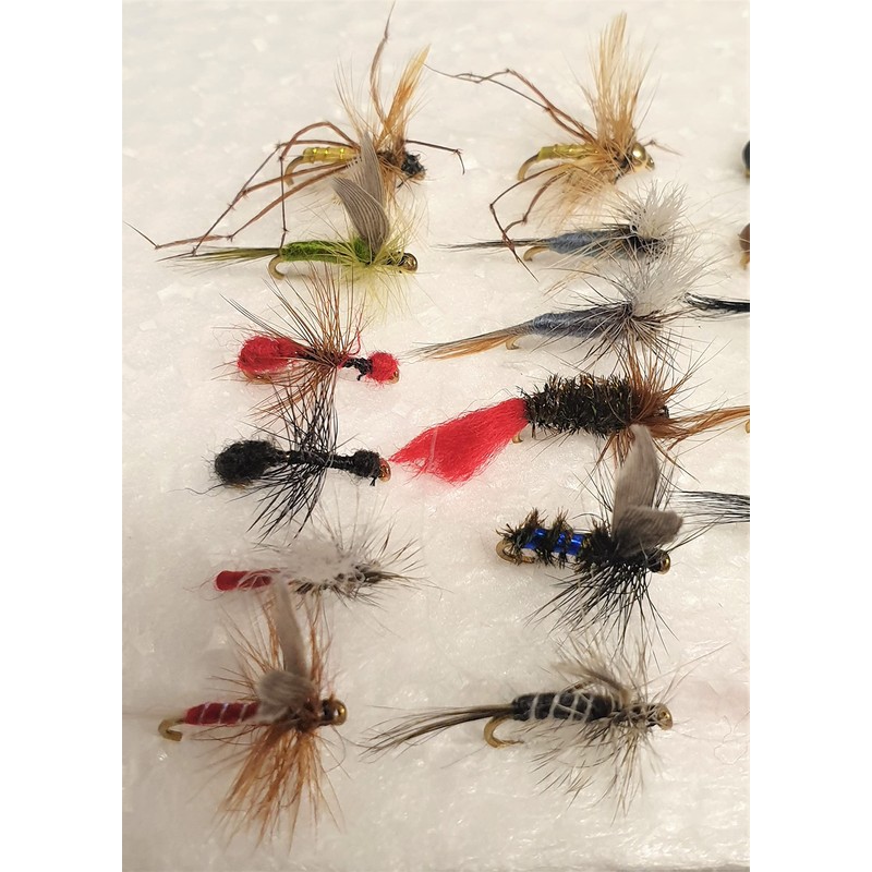 Jackal Outdoors 30 Pc Mixed Dry Trout Flies