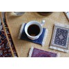 Rug Coasters Cruelty-Free Vegan Felt and Vegan Leather 12 cm