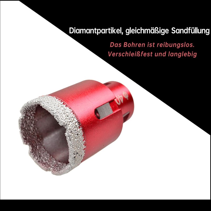 SUQIN Diamant Fliesenbohrer 100mm,M14 Gewinde Winkelschleifer Diamantbohrer Lochsäge zum Bohren
