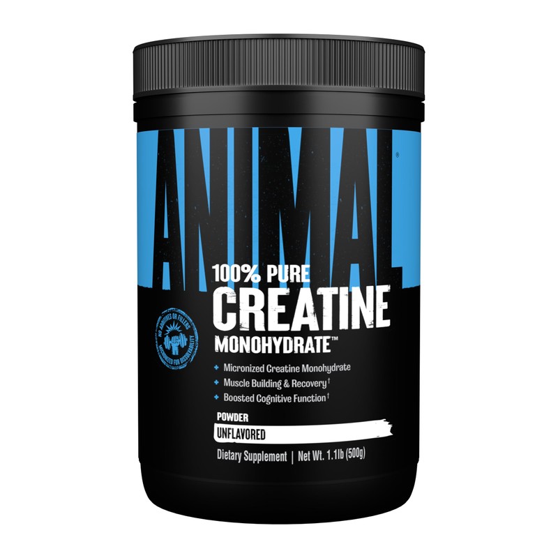 Animal Micronized Creatine, Monohydrate Powder, Unflavored, 1.1 lb (500 g)