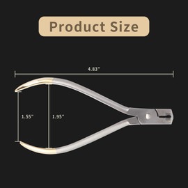 Distal End Cut Plier, Hold & Cut Hard and Soft Wire Orthodontic Cutter Dental Surgical Instrument Tool - Braces Removal Tools Tooth Pulling Kit for Dentist - 12 Months Warranty