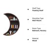 Moon Shelf Room Decor Wall Mounted Crescent Moon Shelf Wooden
