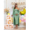 Rnxrbb 2 Piece Maternity Dress Cardigan Baby Shower Wedding Guest