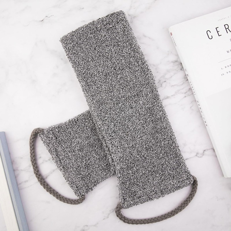Guante Exfoliante de Fibra de Bambú Gris GRADENEVE para Baño