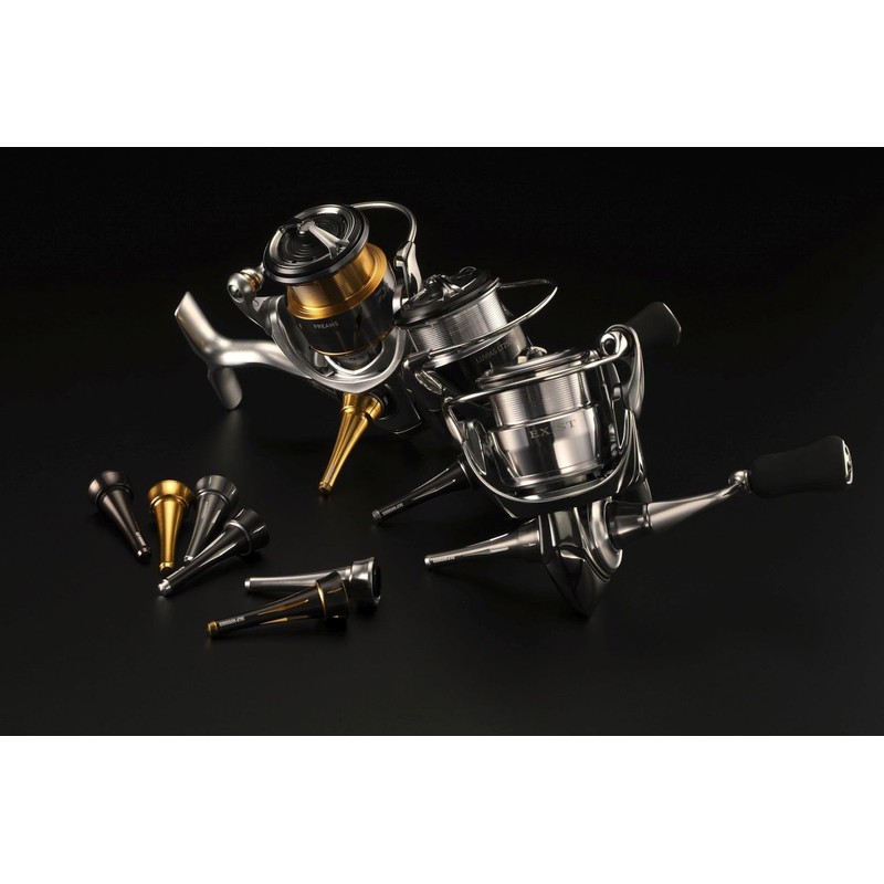 SLPWORKS SLPW Spinning Reel Stand, Small, Black Gold