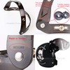 Adapter Flip Up Attachment for Snap Helmet Bubble Shield Visor