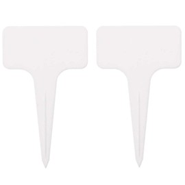 100pcs Plant Labels Thick 4inch T-Shape Plant Markers,White