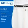 Kenney KN61218 Rust-Proof Smooth Plastic Shower Curtain Rings for Shower