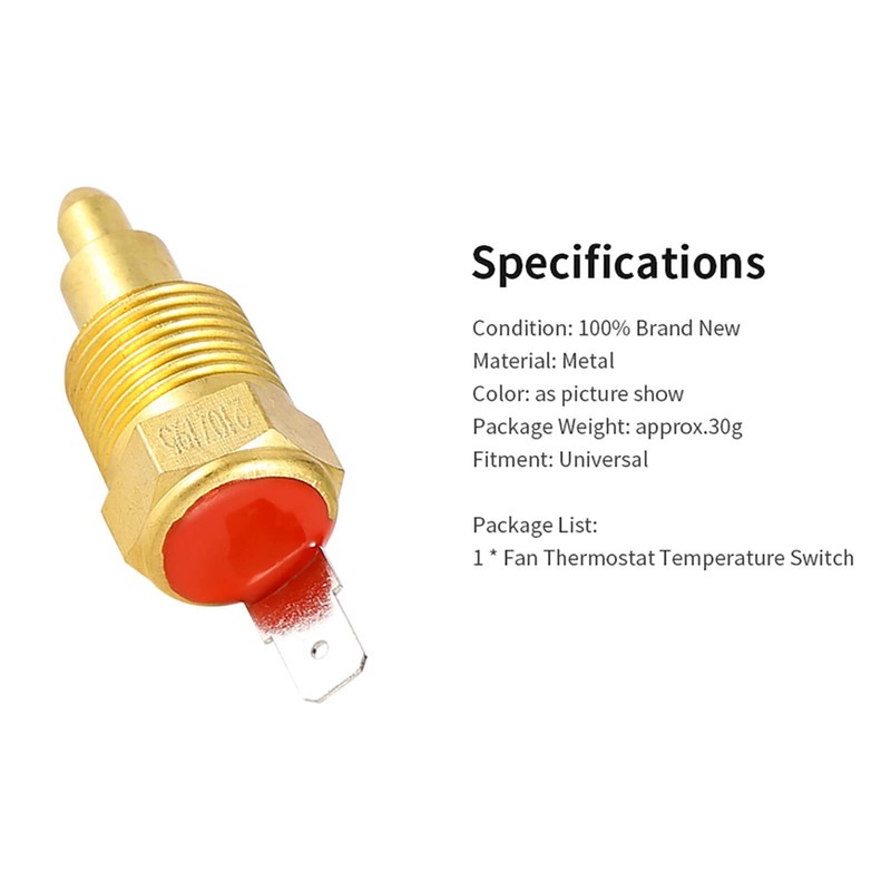 Klanata Fan Thermostat Temperature Switch, 210 to 195 Degree Electric